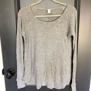 Grey Waffleknit Shirt